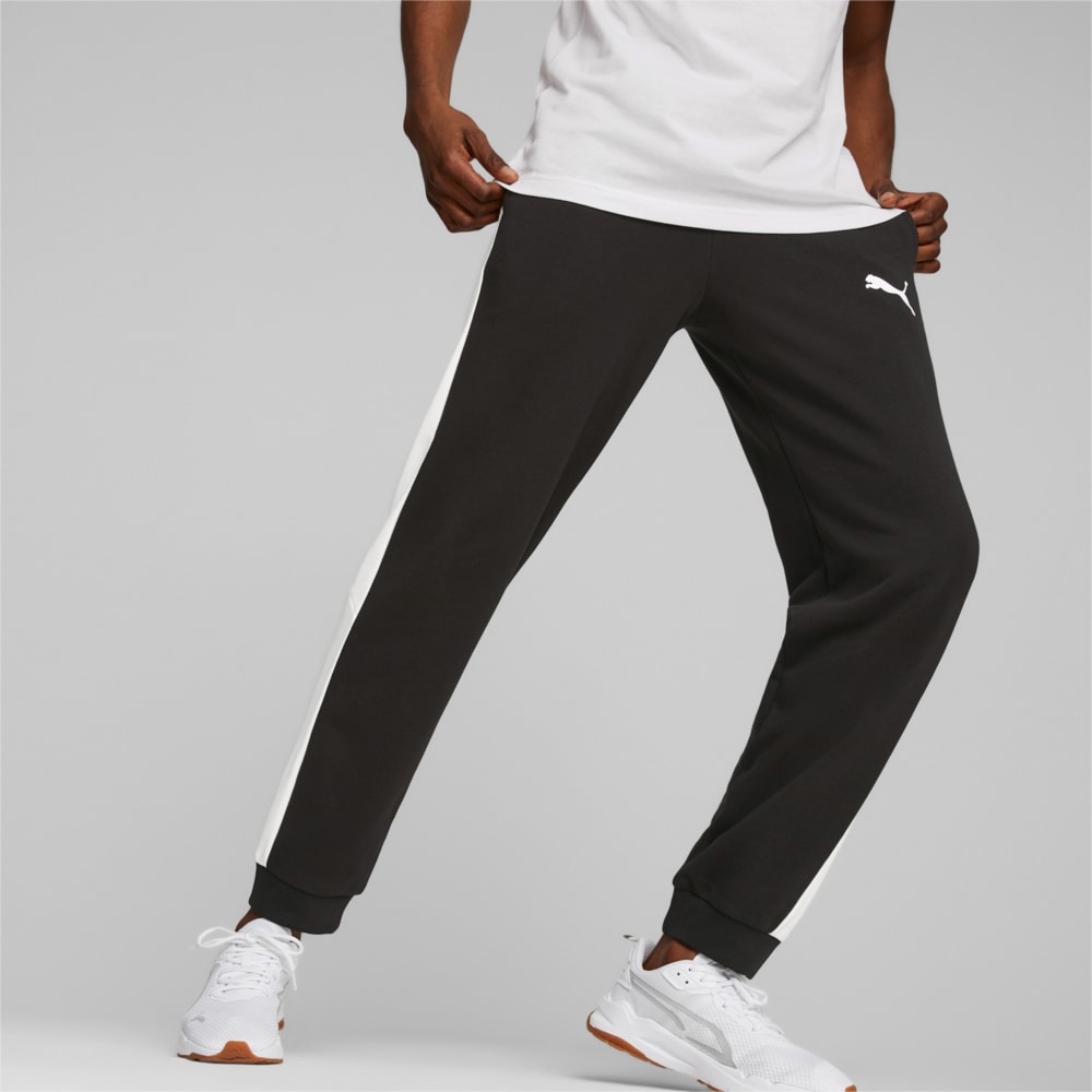 Black puma sweatpants best sale mens