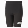 Изображение Puma Детские леггинсы Essentials+ Logo Short Leggings Youth #5: Puma Black