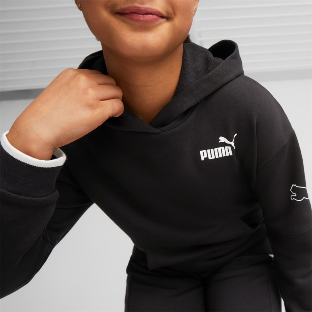 Изображение Puma Детская толстовка PUMA Power Colour Block Hoodie Youth #2: Puma Black