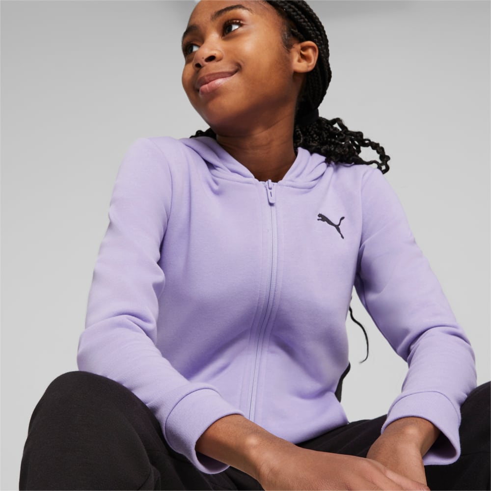 Зображення Puma Дитячий спортивний костюм Hooded Sweatsuit Youth #1: PUMA Black-Vivid Violet