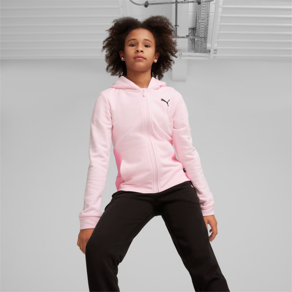 Изображение Puma Детский спортивный костюм Hooded Sweatsuit Youth #2: Whisp Of Pink