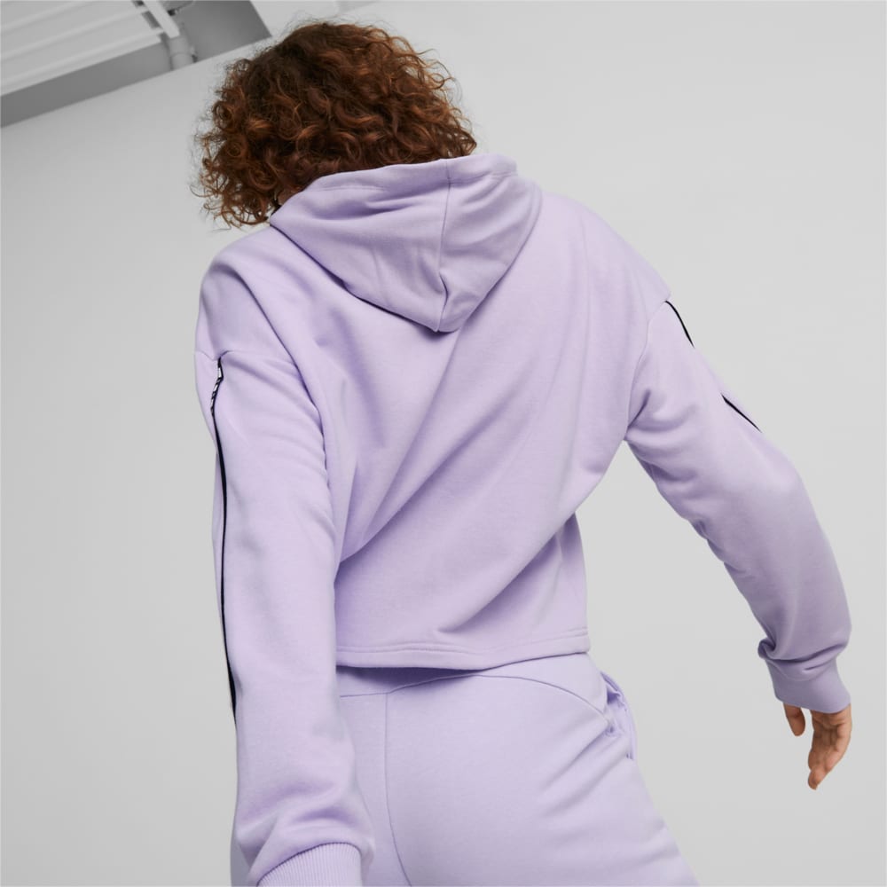 Изображение Puma Худи PUMA POWER Tape Hoodie Women #2: Vivid Violet