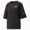 Изображение Puma Футболка PUMA POWER Colourblock Tee Women #6: Puma Black