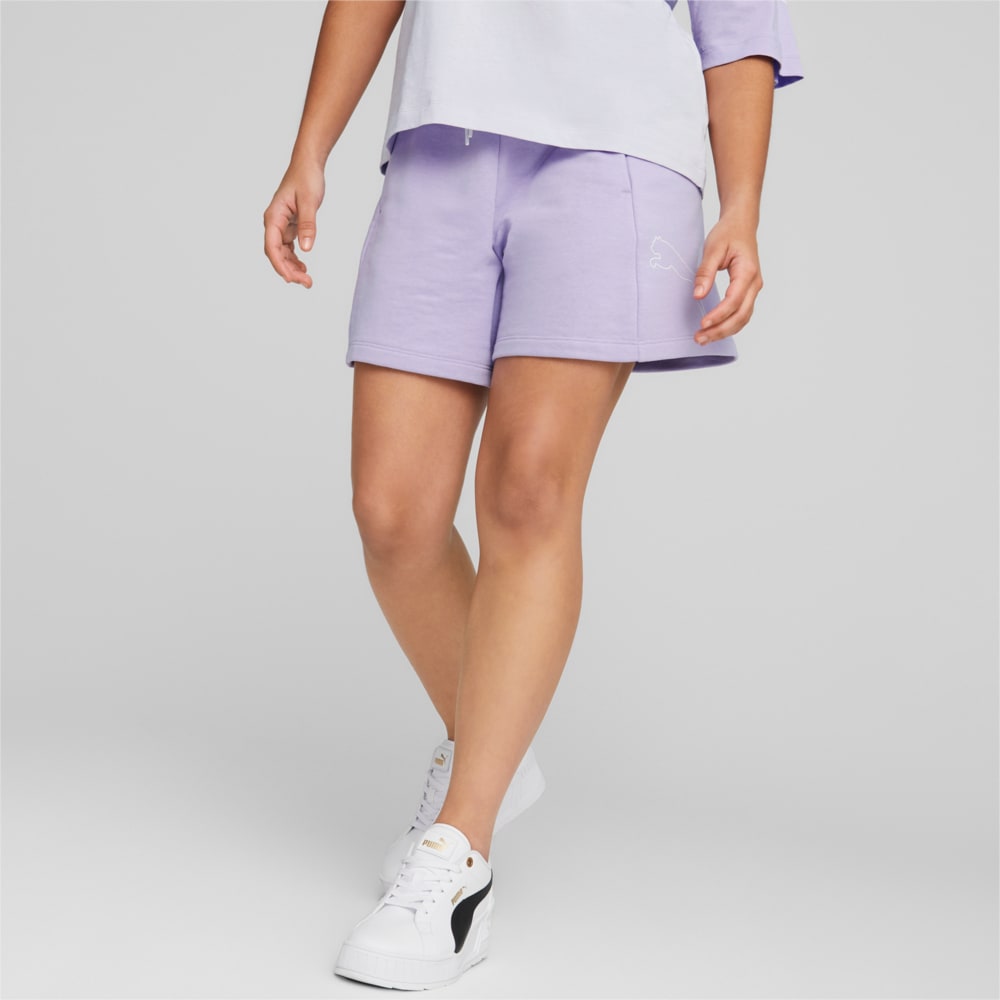 Изображение Puma Шорты PUMA POWER Colourblock Shorts Women #1: Vivid Violet