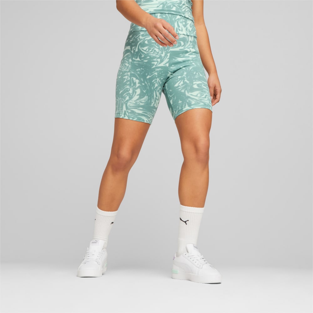Изображение Puma Шорты PUMA POWER Short Leggings Women #1: Adriatic