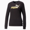 Зображення Puma Світшот Essentials+ Metallic Logo Crew Neck Sweatshirt Women #6: Puma Black