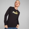 Зображення Puma Світшот Essentials+ Metallic Logo Crew Neck Sweatshirt Women #1: Puma Black
