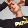 Изображение Puma Свитшот Essentials+ Metallic Logo Crew Neck Sweatshirt Women #3: Puma Black