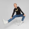 Изображение Puma Свитшот Essentials+ Metallic Logo Crew Neck Sweatshirt Women #5: Puma Black