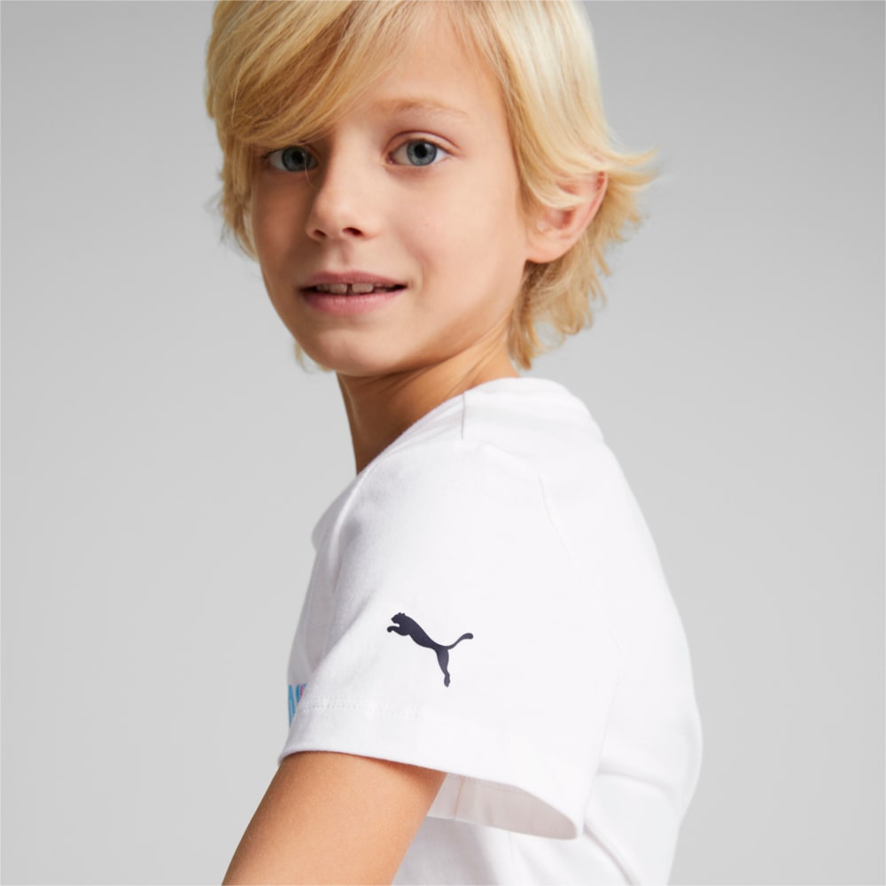 Изображение Puma Детская футболка PUMA x SPONGEBOB Logo Tee Kids #2: Puma White