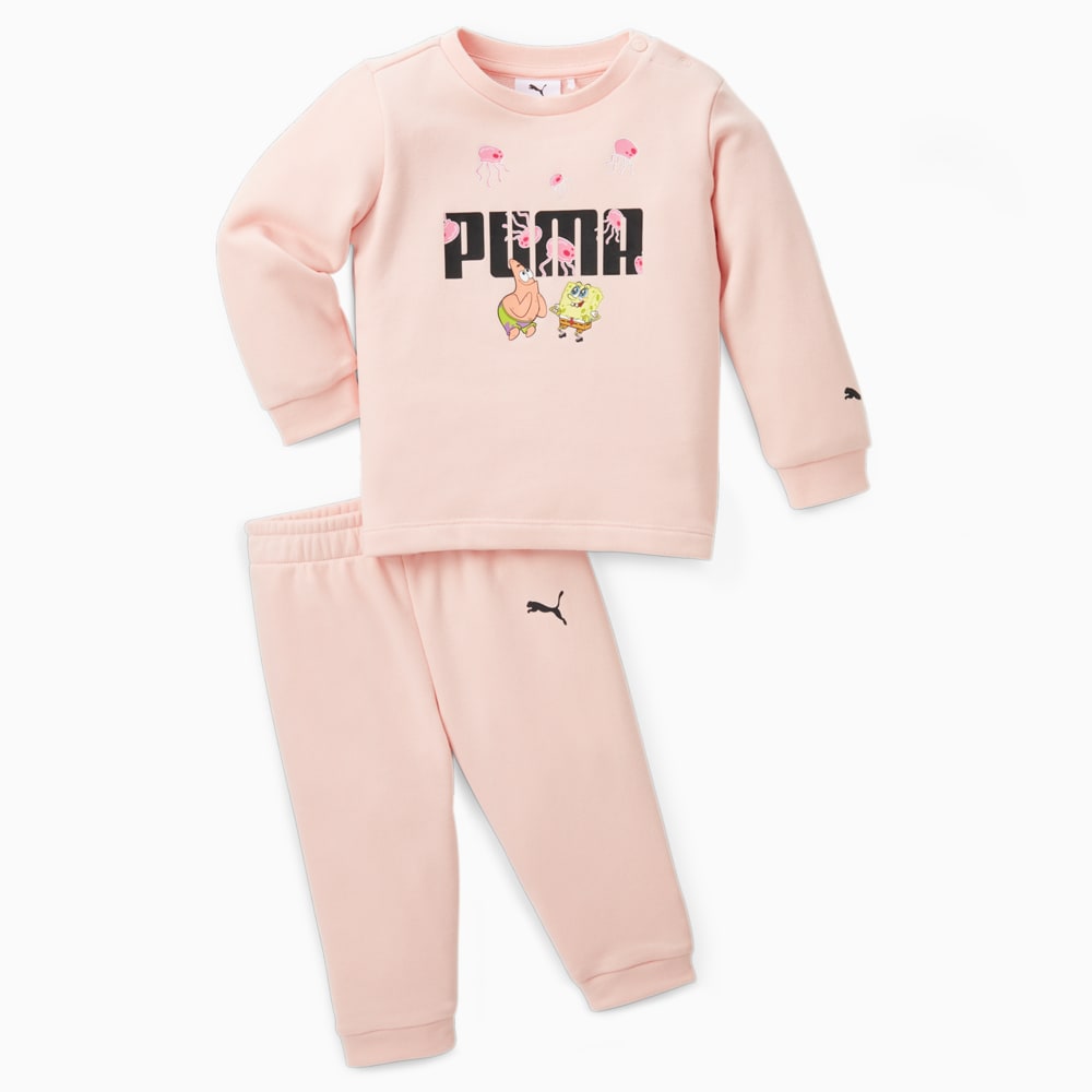 Изображение Puma Детский спортивный костюм PUMA x SPONGEBOB Jogger Set Kids #1: rose dust