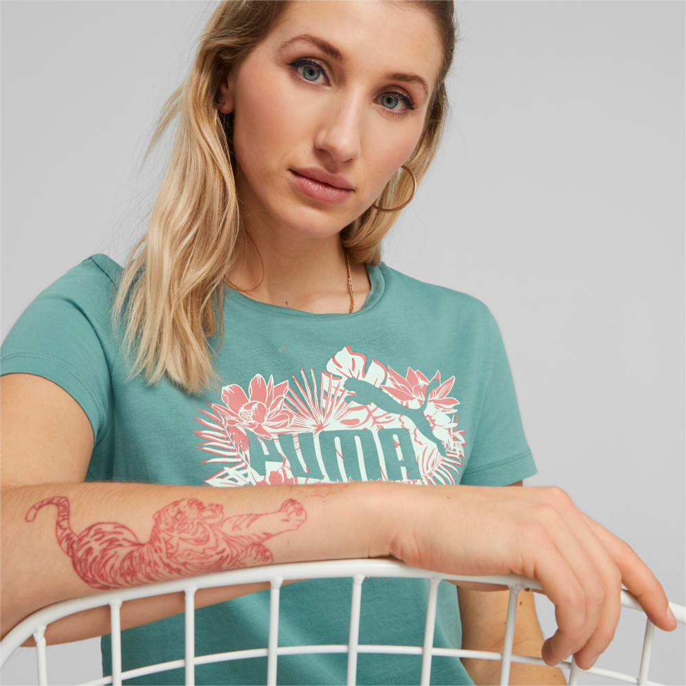 Image PUMA Camiseta Essentials+ Flower Power Feminina #1