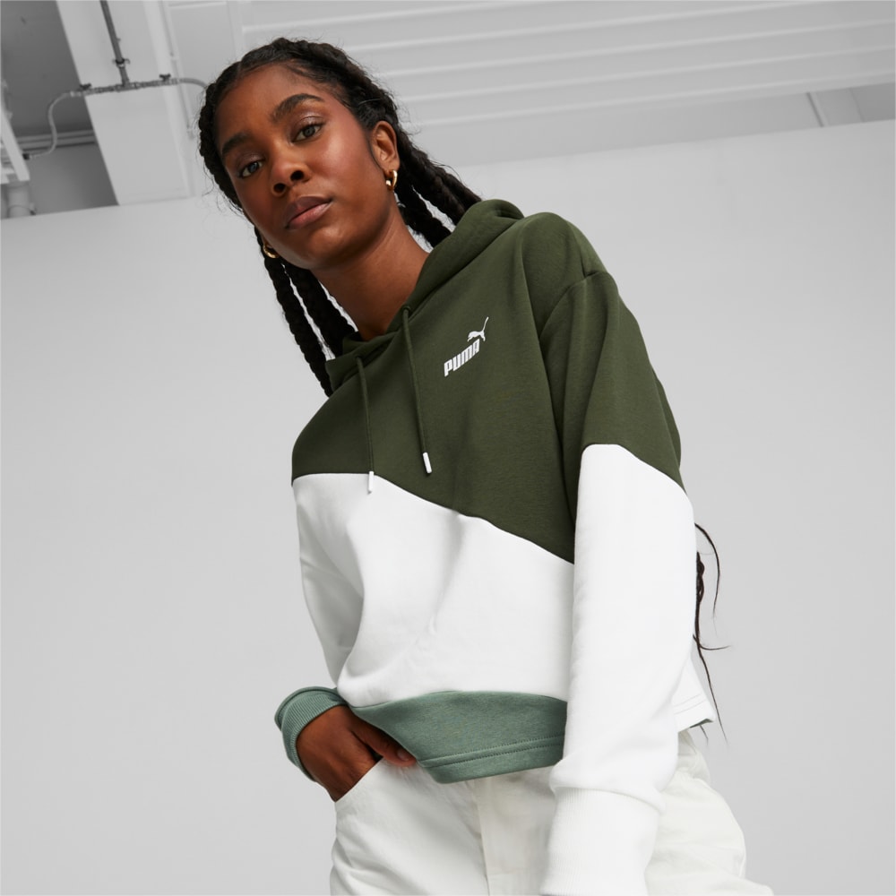 Green puma hoodie womens sale