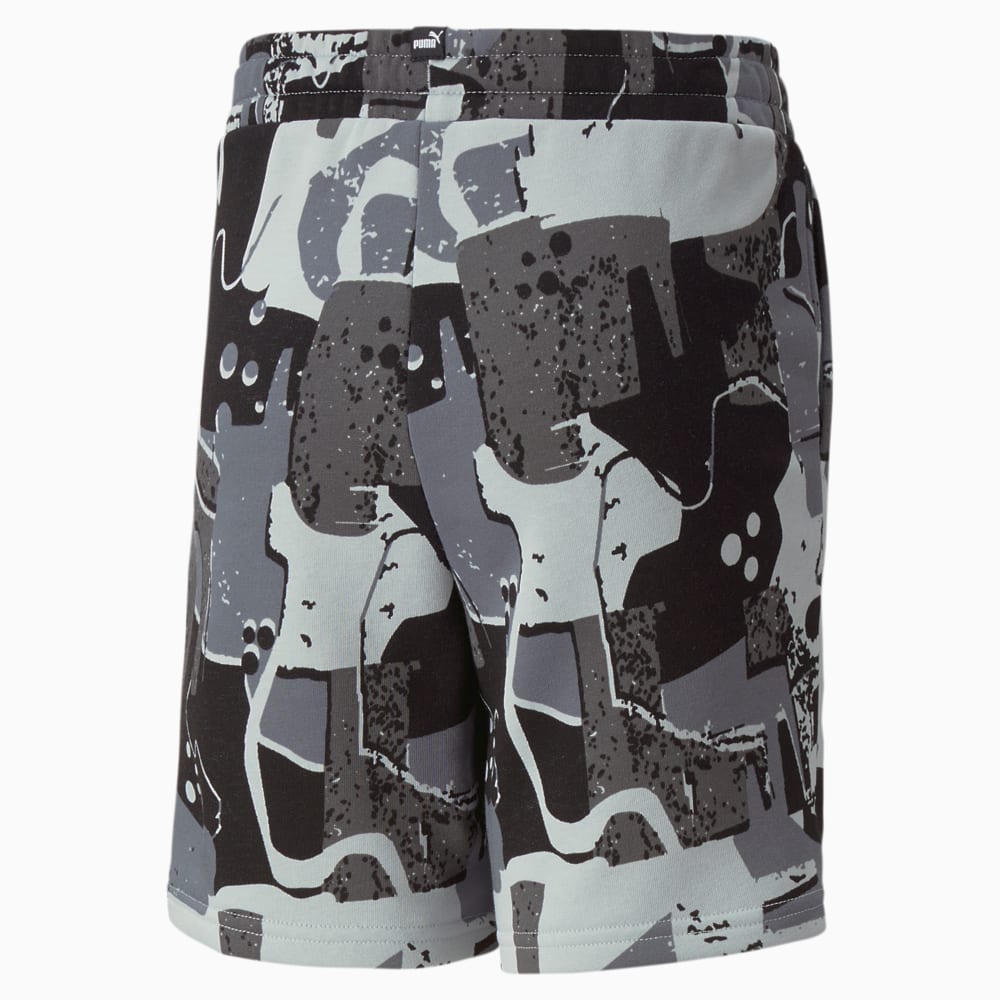 Изображение Puma Детские шорты Essentials+ STREET ART Printed Shorts Youth #2: Puma Black