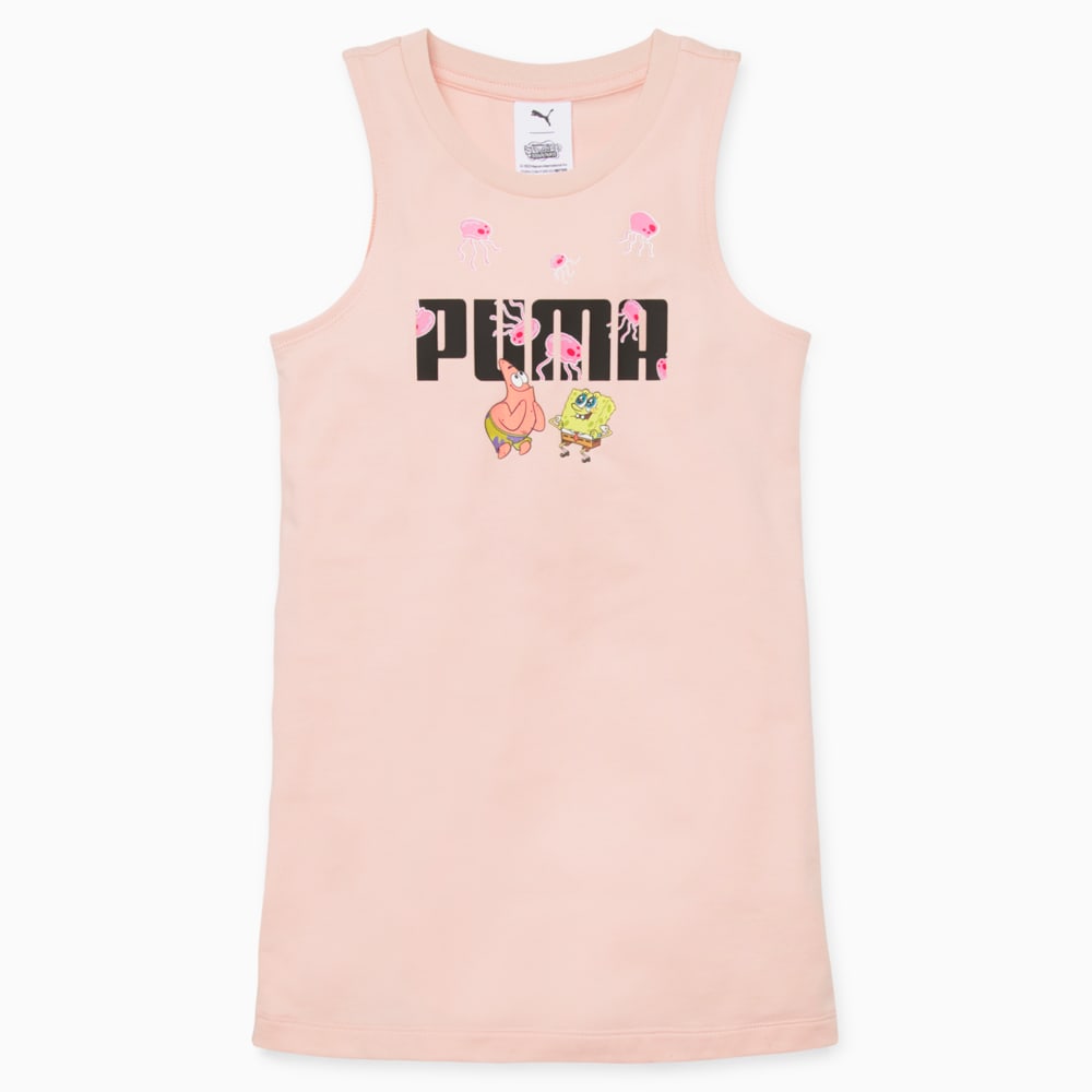 Изображение Puma Детское платье PUMA x SPONGEBOB Tank Dress Kids #1: rose dust