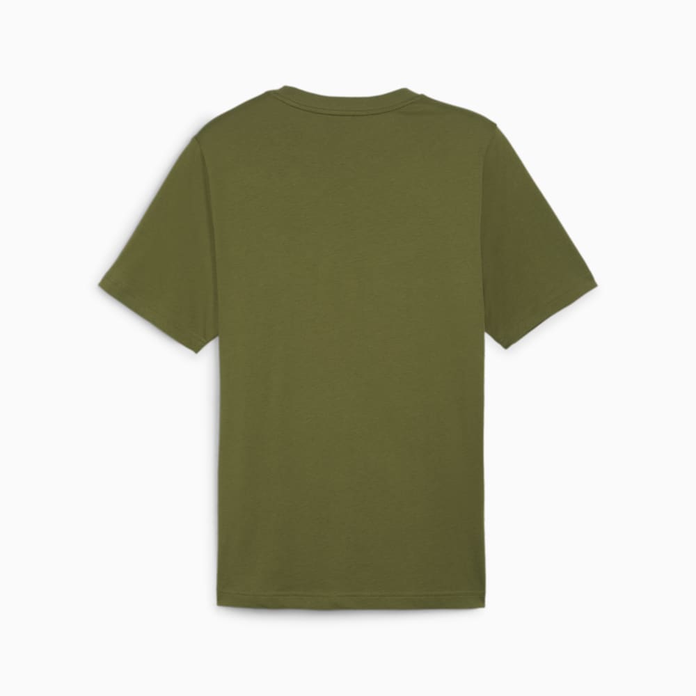 Изображение Puma Футболка Essentials+ Two-Colour Small Logo Tee Men #2: Olive Green