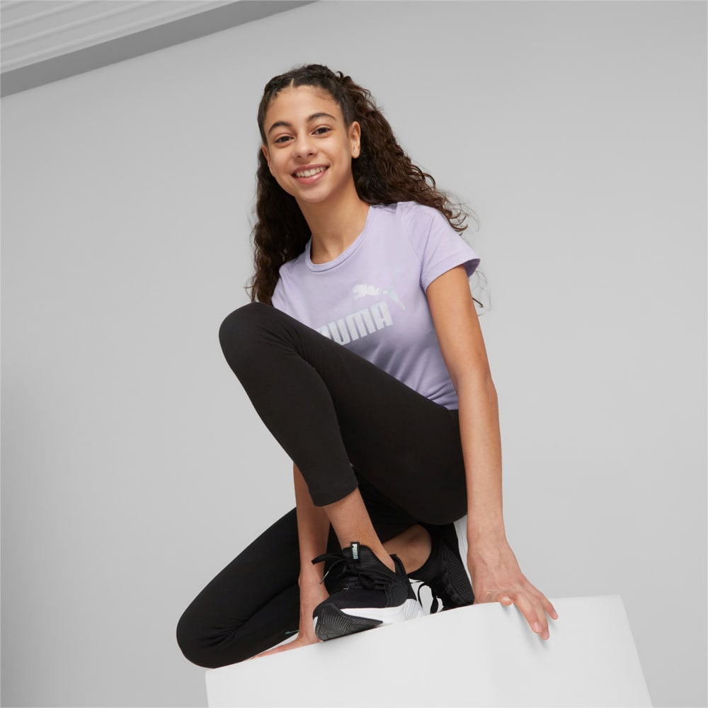 Зображення Puma Дитяча футболка Essentials+ NOVA SHINE Logo Tee Youth #1: Vivid Violet