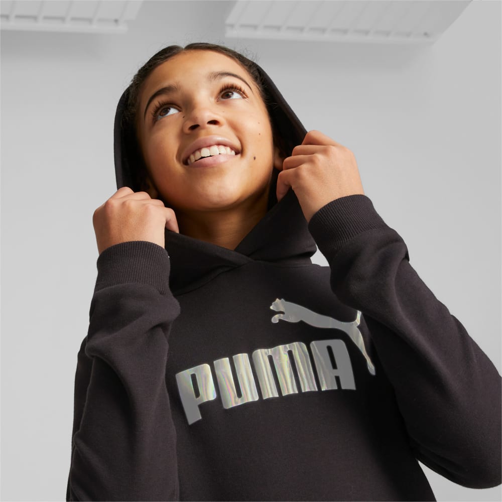 Изображение Puma Детская толстовка Essentials+ NOVA SHINE Logo Hoodie Youth #2: Puma Black