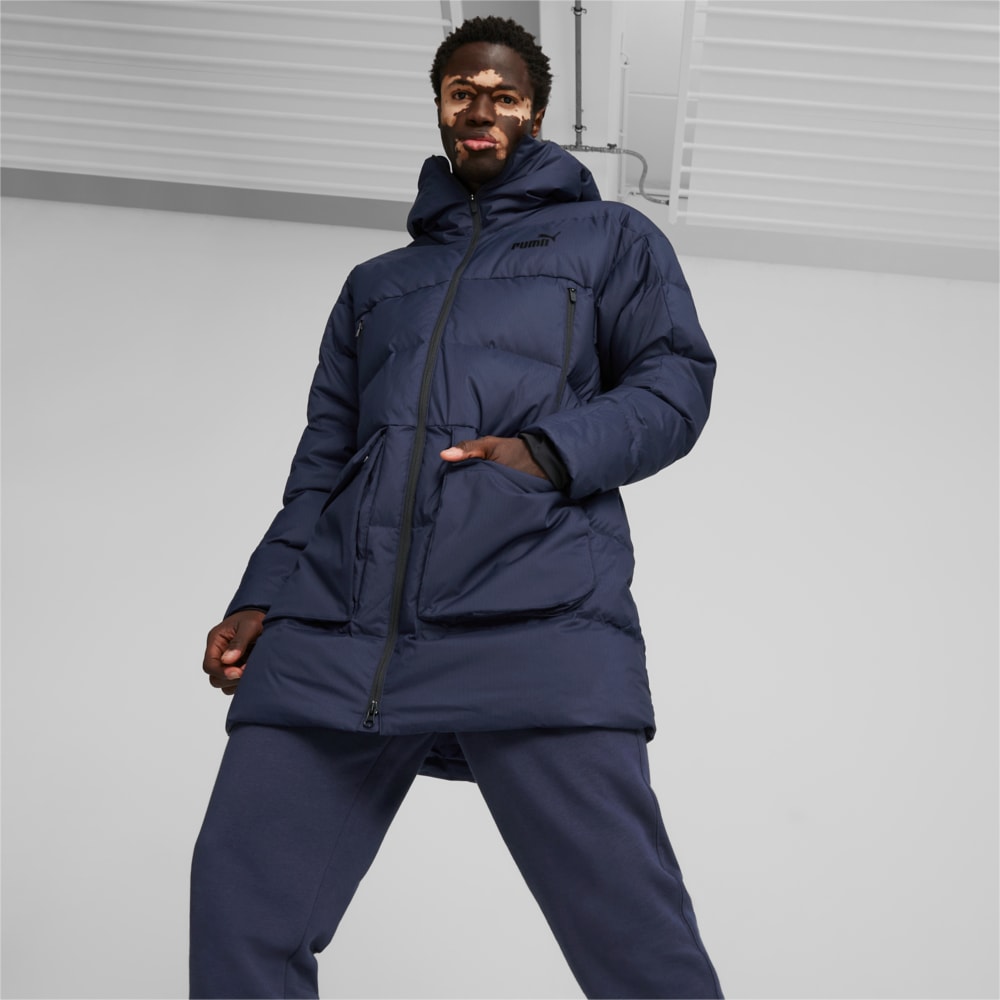 Зображення Puma Пуховик Men’s Protective Hooded Down Coat #1: PUMA Navy