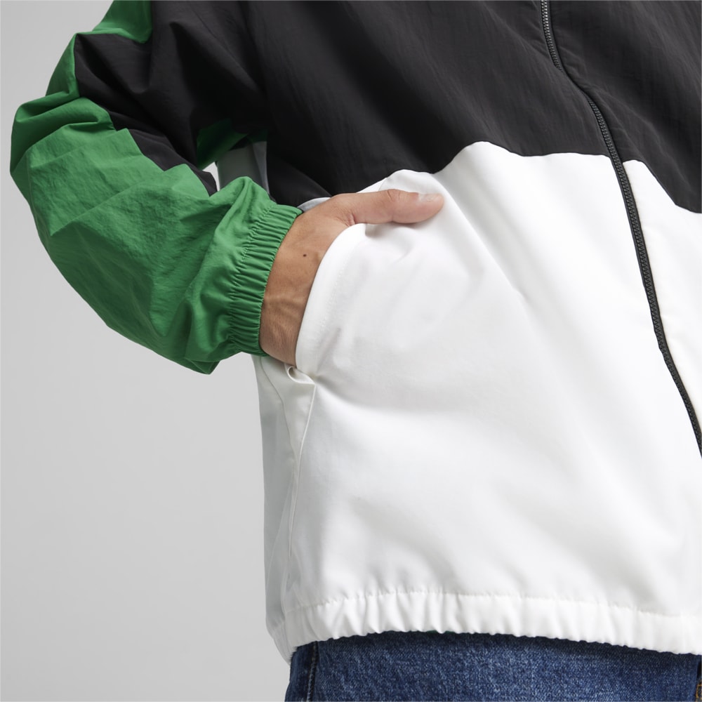 Изображение Puma Ветровка Men's Hooded Windbreaker Jacket #2: Archive Green