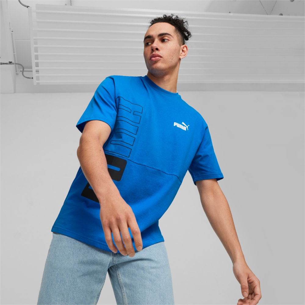 Camiseta PUMA POWER Masculina Azul PUMA Ref 675909 47