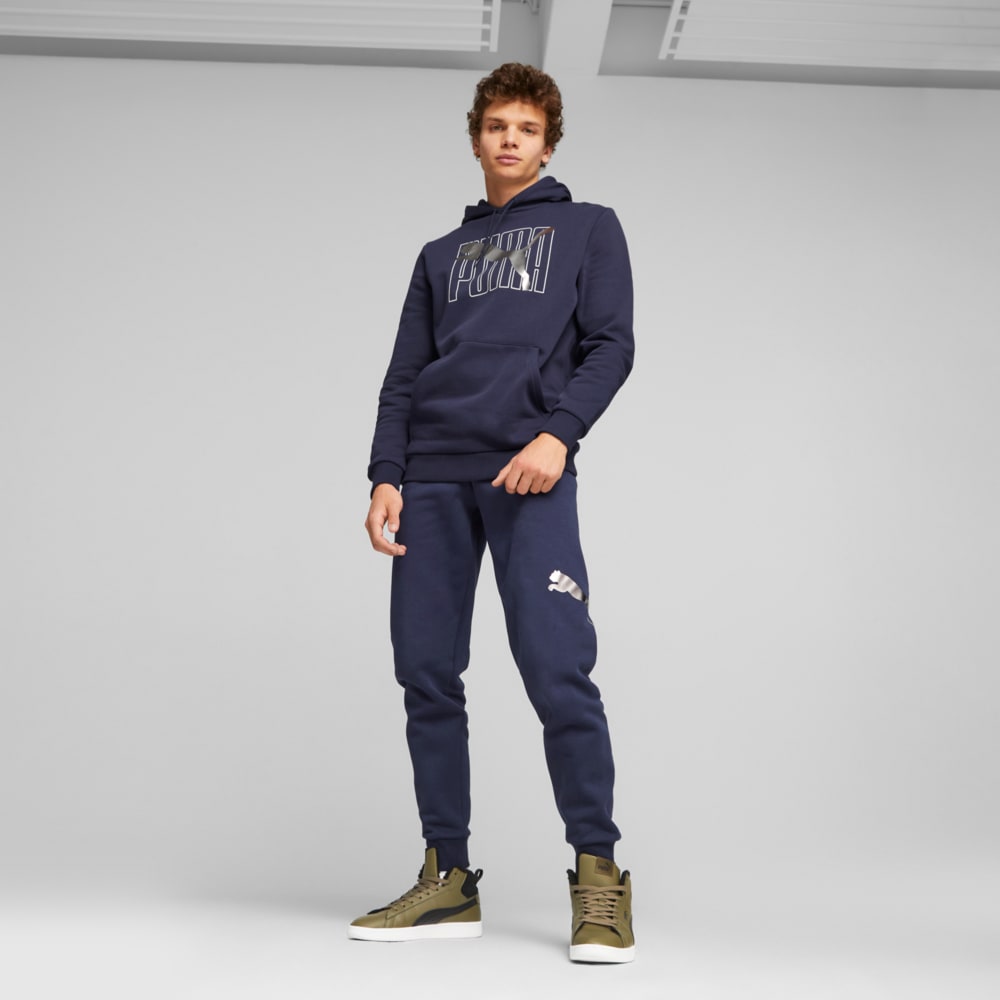 Изображение Puma Худи ESS+ Logo Lab Men's Hoodie #2: PUMA Navy