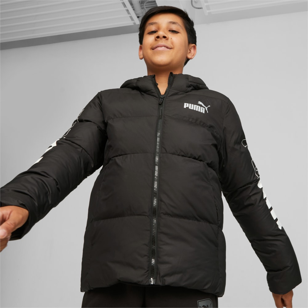 Зображення Puma Дитяча куртка PUMA POWER Youth Hooded Jacket #1: Puma Black