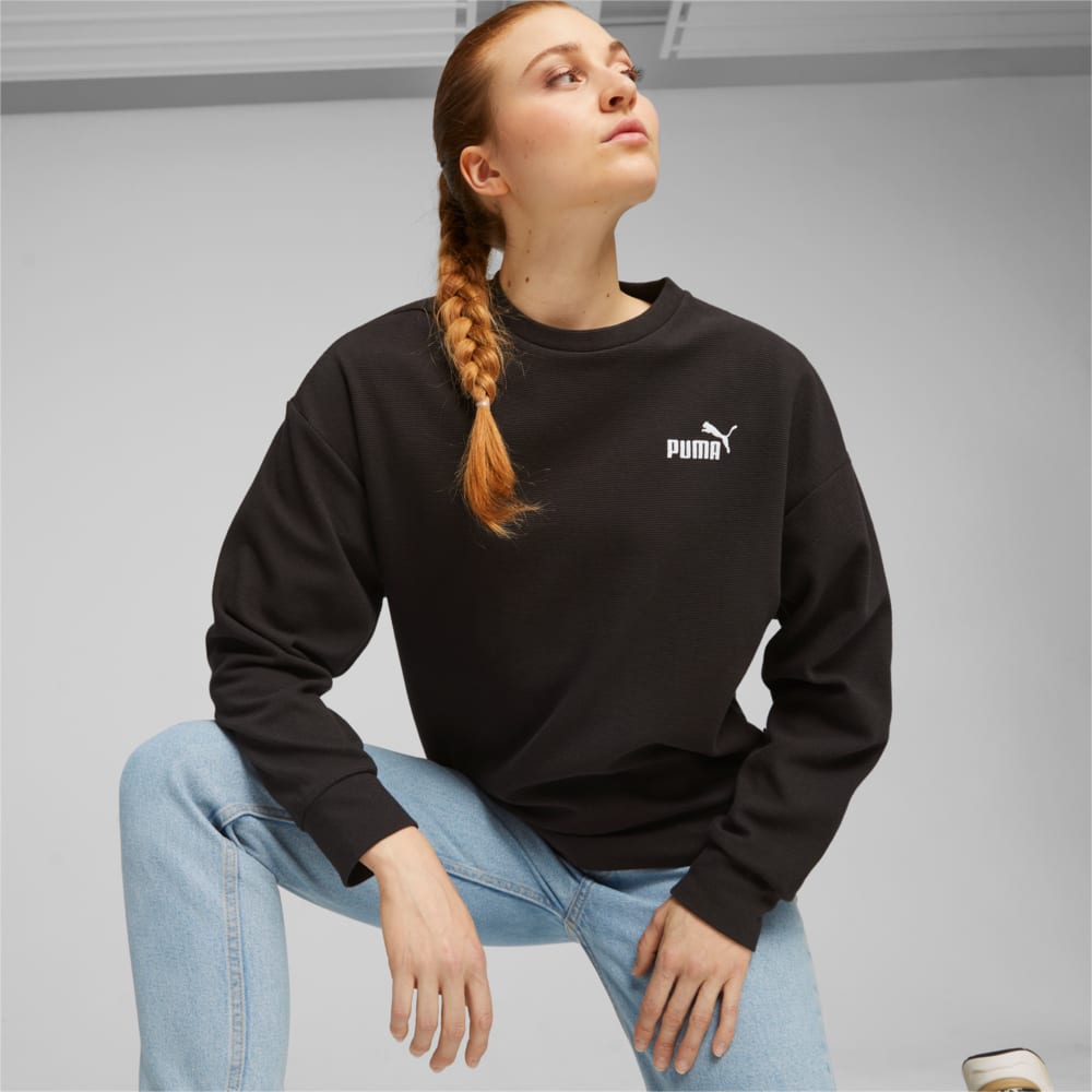 Зображення Puma Світшот Essentials Elevated Women’s Sweatshirt #1: Puma Black