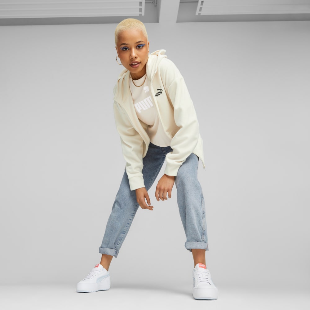 Görüntü Puma ESSENTIALS Elevated Kadın Fermuarlı Kapüşonlu Sweatshirt #2
