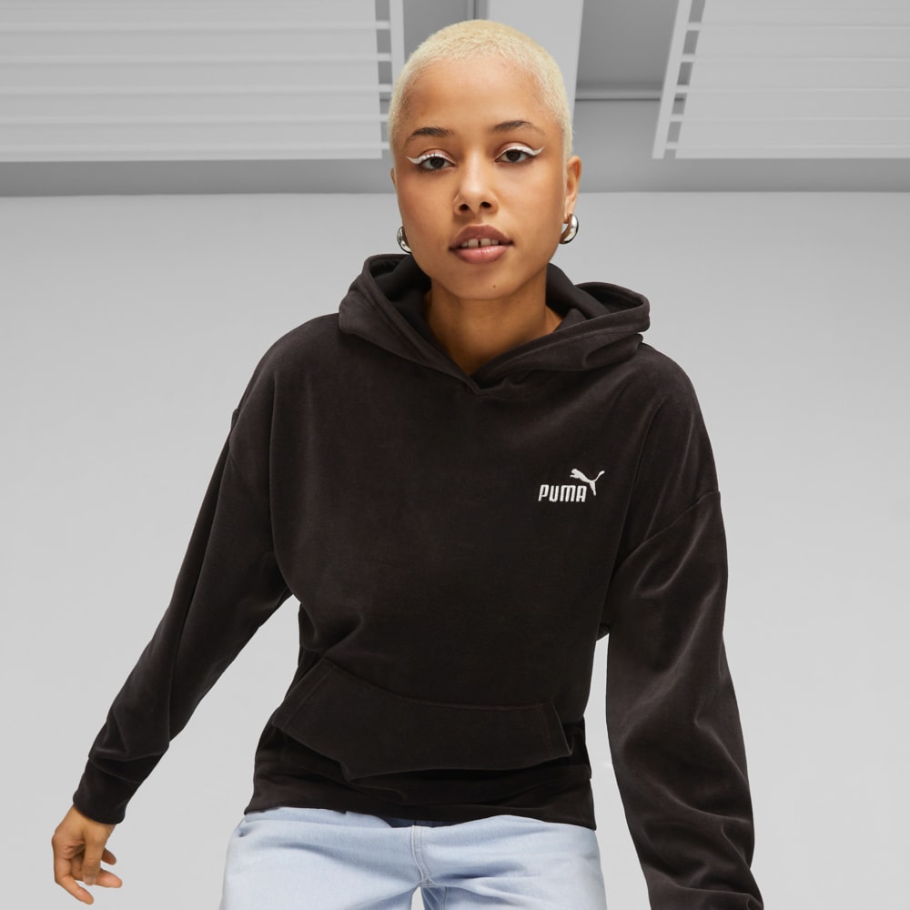 Изображение Puma Худи ESS+ Women's Hoodie #1: Puma Black