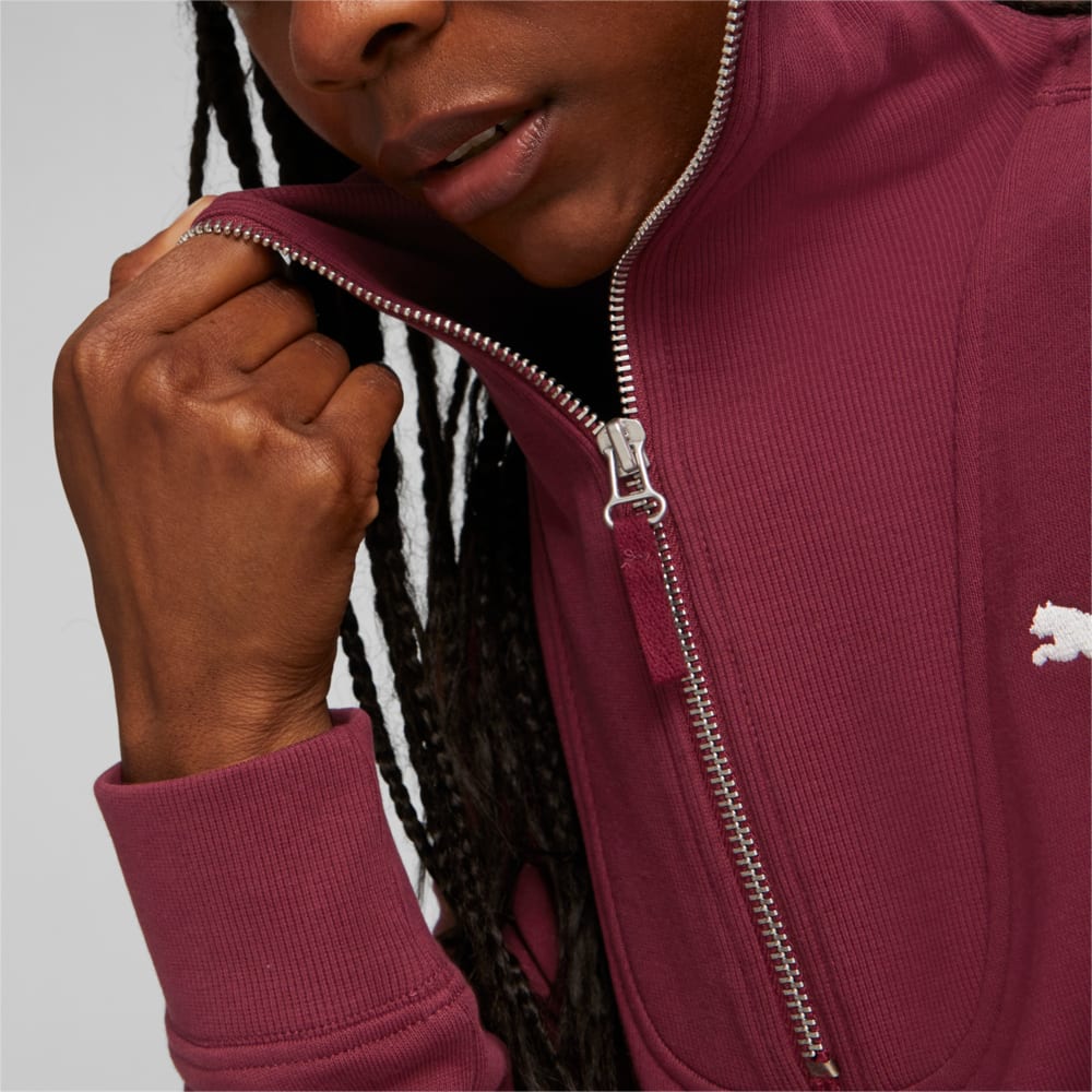 Burgundy pumas zip online