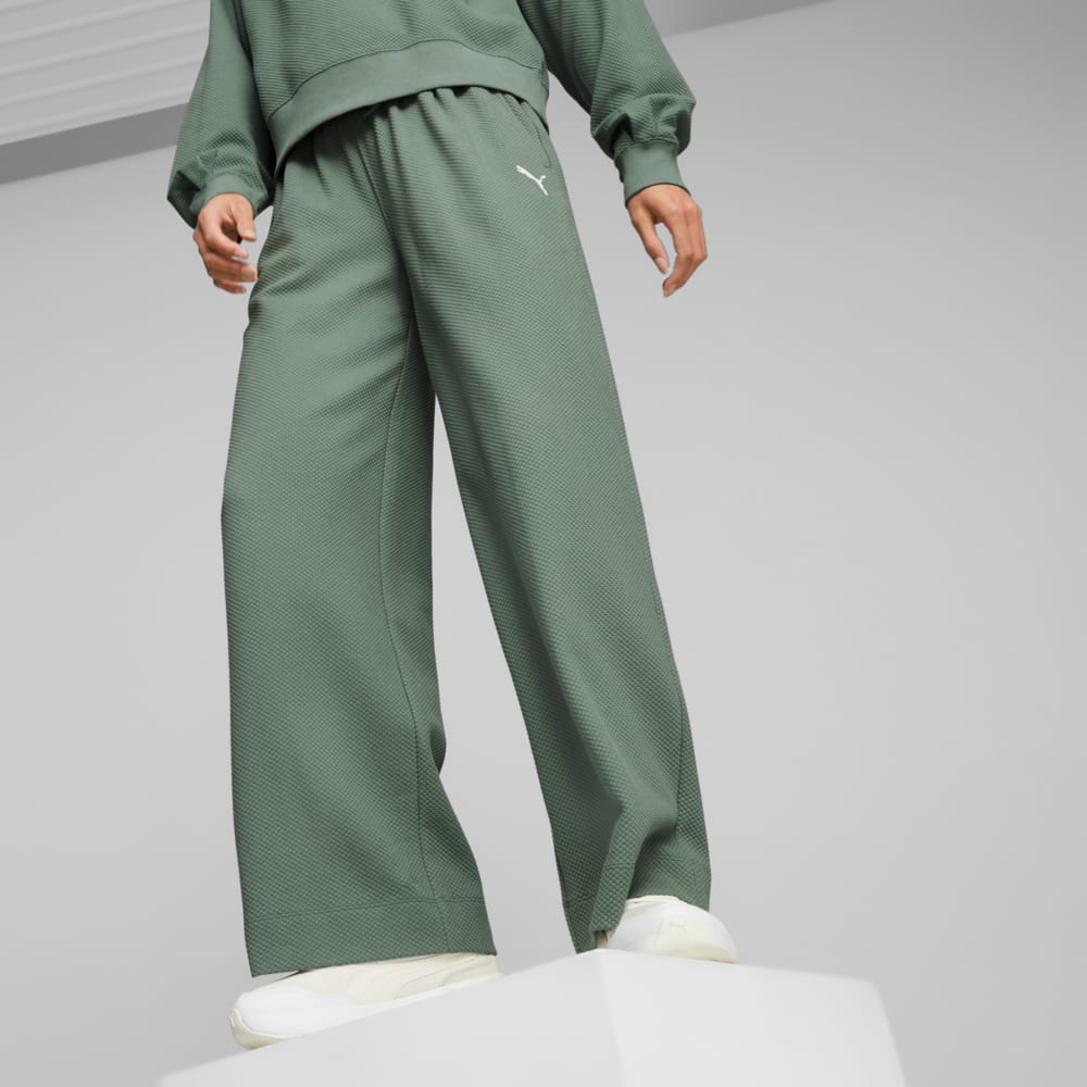 Изображение Puma Штаны HER Women’s Straight Pants #1: Eucalyptus