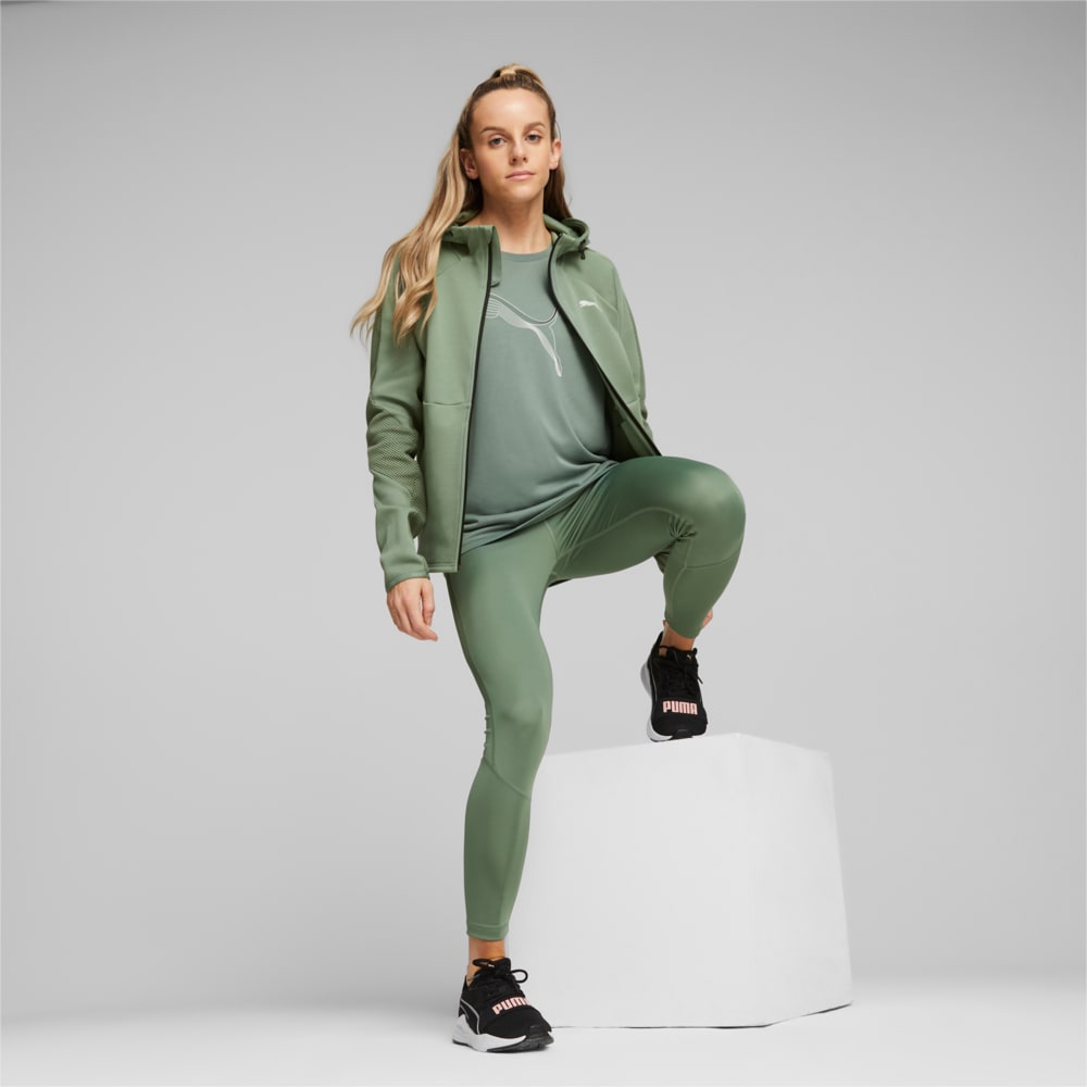 himmm Толстовка жіноча Puma EVOSTRIPE FZ Hoodie сіра 67787804