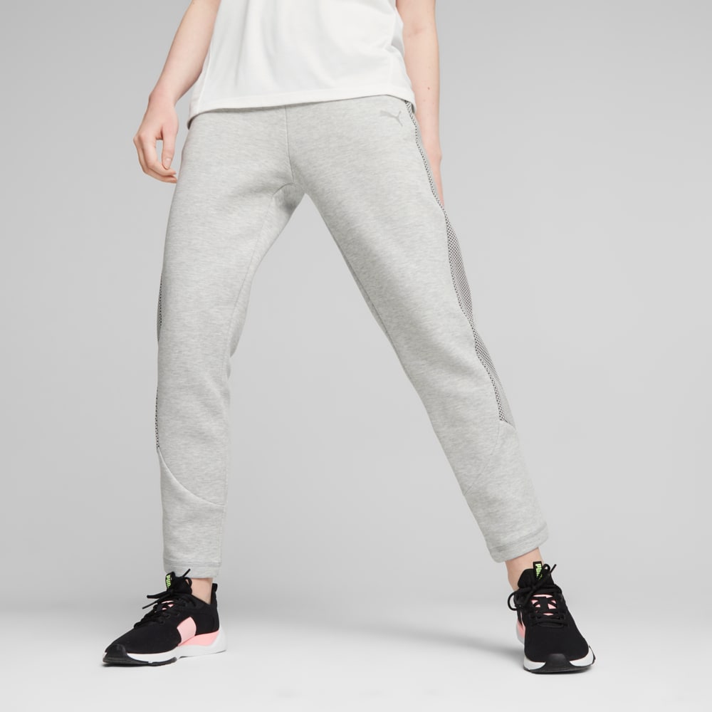Изображение Puma Штаны Evostripe Women’s High-Waist Pants #1: light gray heather