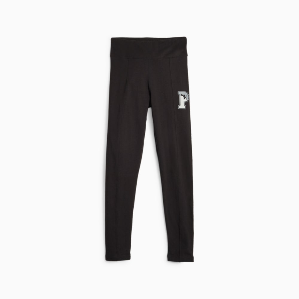 Изображение Puma Детские леггинсы PUMA SQUAD Youth High-Waist Leggings #1: Puma Black