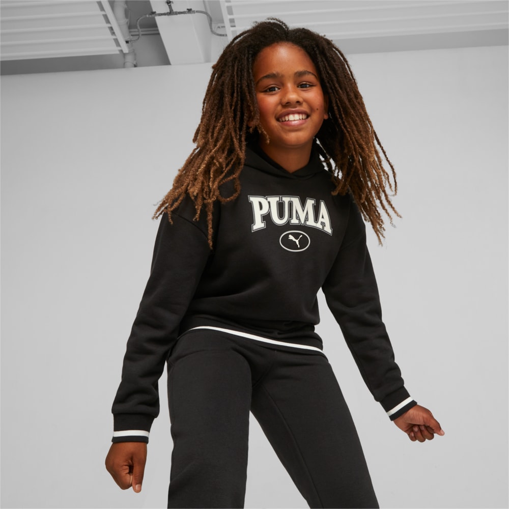 Изображение Puma Детское худи PUMA SQUAD Youth Hoodie #1: Puma Black