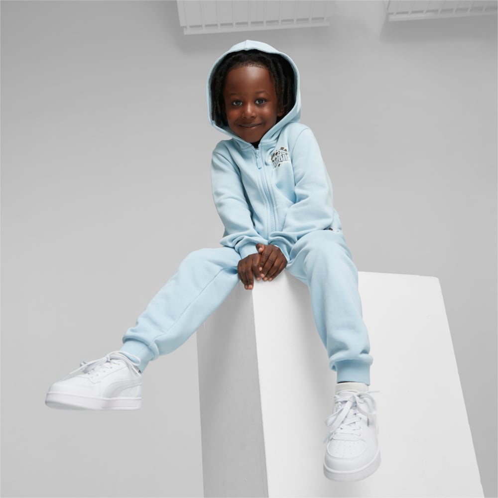 Изображение Puma Детская толстовка Essentials Mix Match Kids’ Full-Zip Hoodie #2: Silver Sky