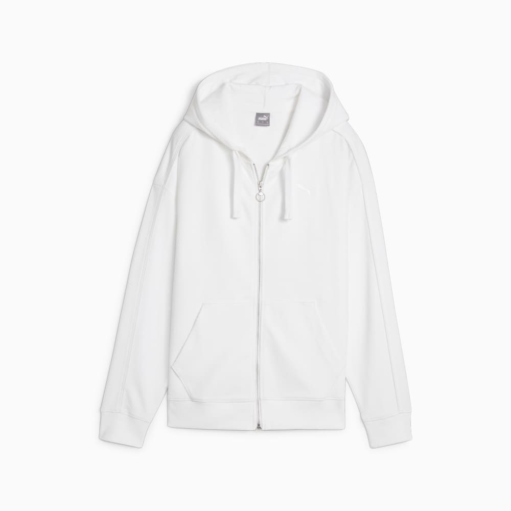 Изображение Puma Толстовка HER Women's Full-Zip Hoodie #1: Puma White