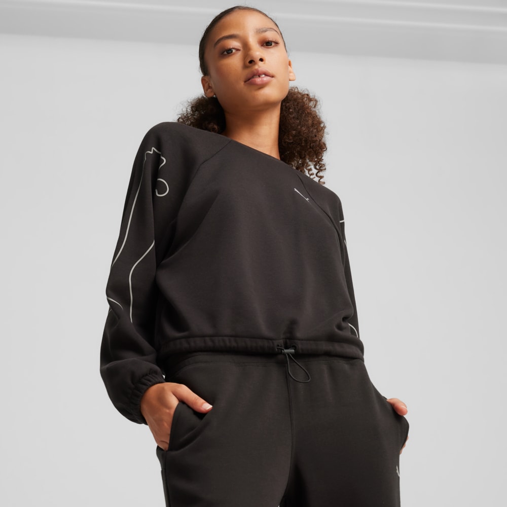 Изображение Puma Свитшот PUMA MOTION Women's Sweatshirt #1: Puma Black