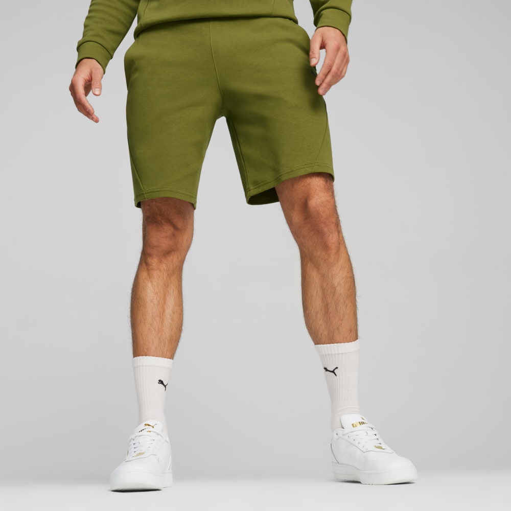 Green puma shorts discount