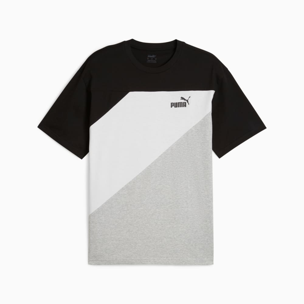 Изображение Puma Футболка PUMA POWER Colorblock Men's Tee #1: Puma Black