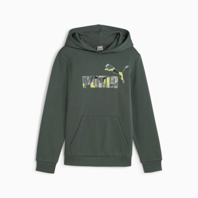Image PUMA Moletom com Capuz ESS+ CAMO Logo Juvenil
