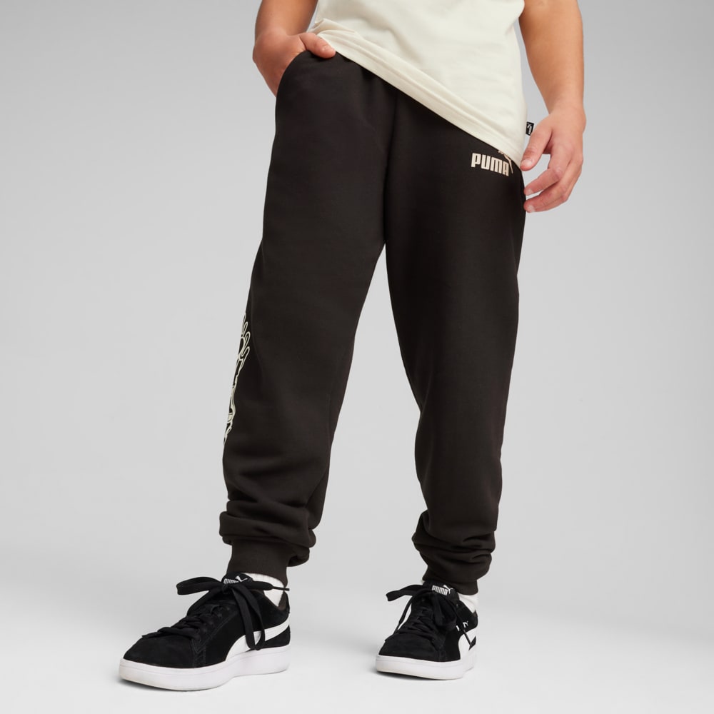 Изображение Puma Детские спортивные штаны ESS+ Mid 90s Youth Sweatpants #1: Puma Black