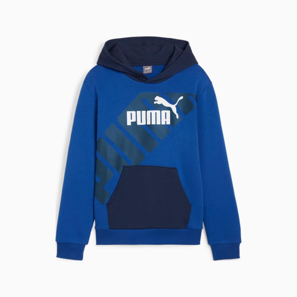 Moletom com Capuz PUMA POWER Graphic Juvenil Azul PUMA Ref: 679256 14