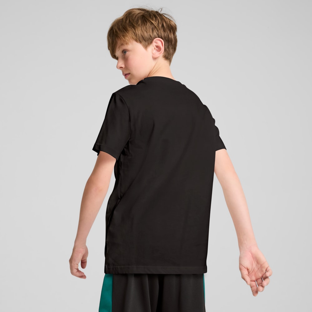 Зображення Puma Дитяча футболка BASKETBALL BLUEPRINT Youth Tee #2: PUMA Black-Club Navy