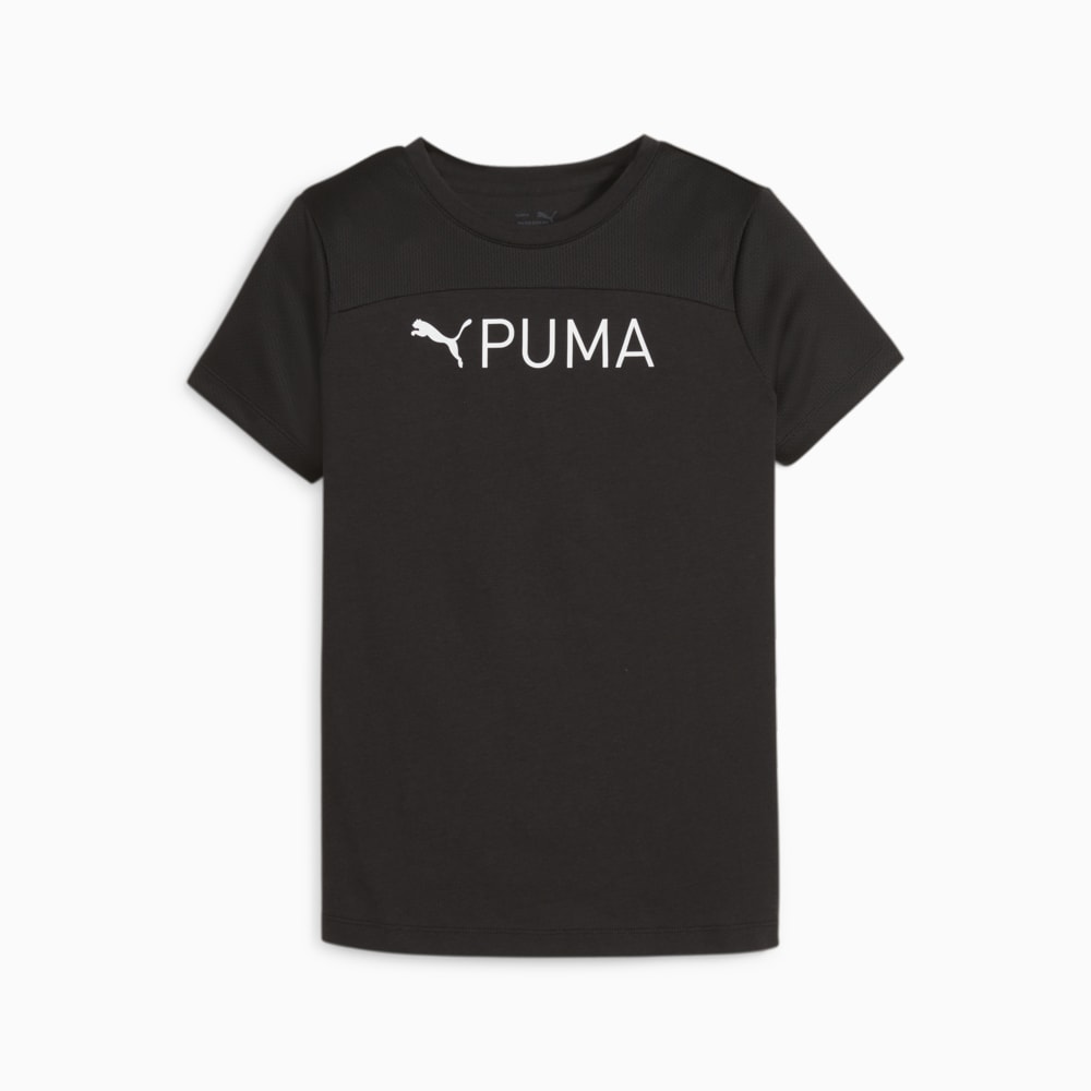Изображение Puma Детская футболка PUMA FIT Youth Tee #1: Puma Black
