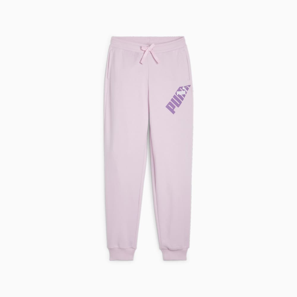 Изображение Puma Спортивные штаны PUMA POWER Youth High-Waisted Pants #1: Grape Mist