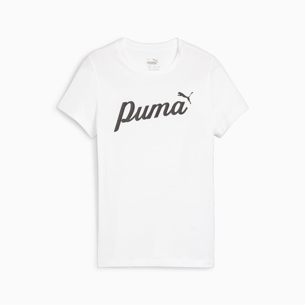 Изображение Puma Детская футболка ESS+ Script Youth Tee #1: Puma White