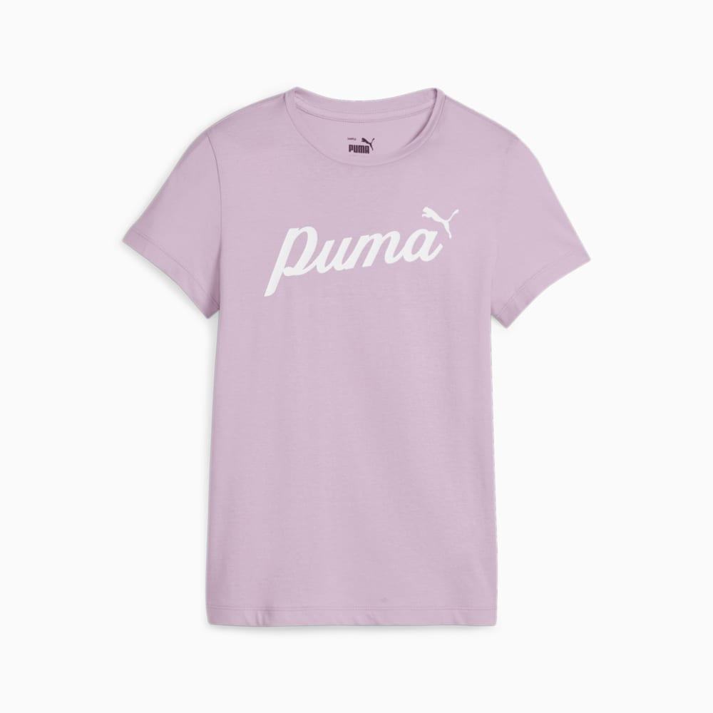 Изображение Puma Детская футболка ESS+ Script Youth Tee #1: Grape Mist