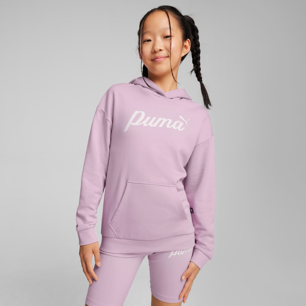 Изображение Puma Детское худи ESS+ Script Youth Hoodie #1: Grape Mist